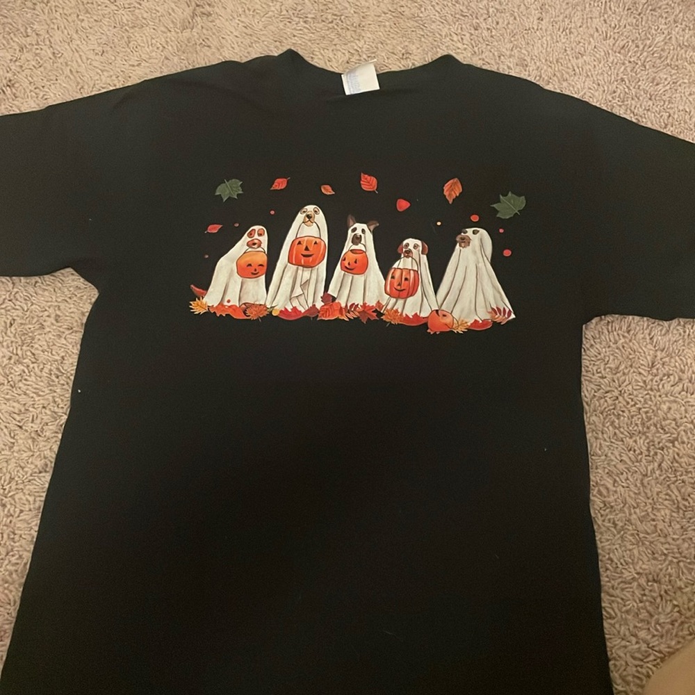 Adult Small Halloween Dog T-shirt
